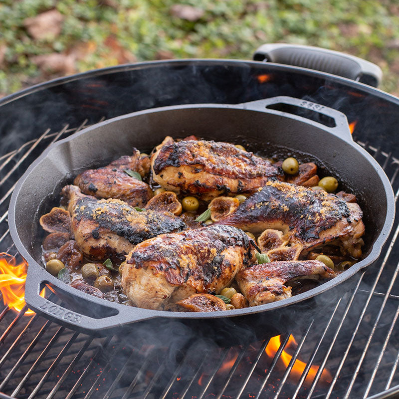 Cast Iron Dual-Handle Pan