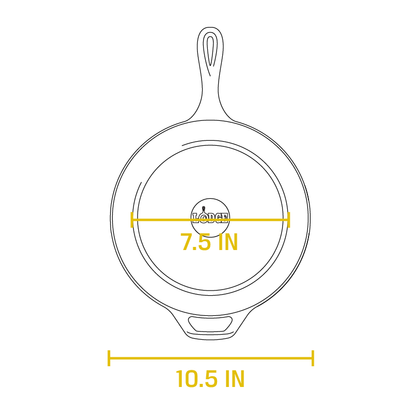 Cast Iron Covered Deep Skillet