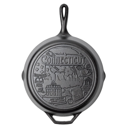 American Road Trip: 12 Inch Seasoned Cast Iron Skillet, Connecticut