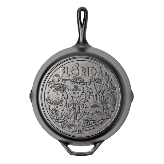 American Road Trip: 12 Inch Seasoned Cast Iron Skillet, Florida
