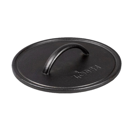 Seasoned Cast Iron Round Grill Press