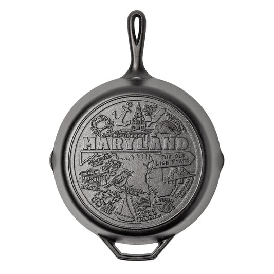 American Road Trip: 12 Inch Seasoned Cast Iron Skillet, Maryland