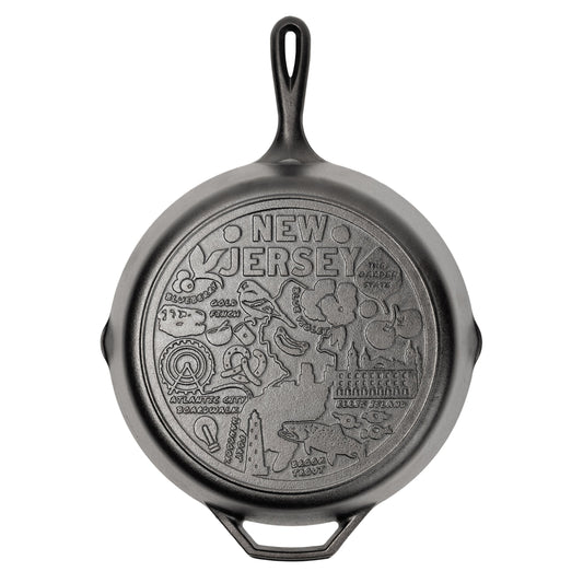 American Road Trip: 12 Inch Seasoned Cast Iron Skillet, New Jersey