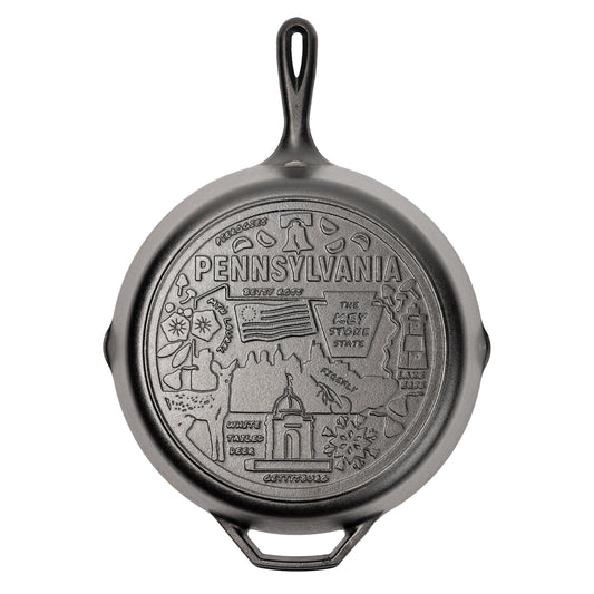 American Road Trip: 12 Inch Seasoned Cast Iron Skillet, Pennsylvania