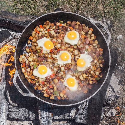 Cast Iron Dual-Handle Pan