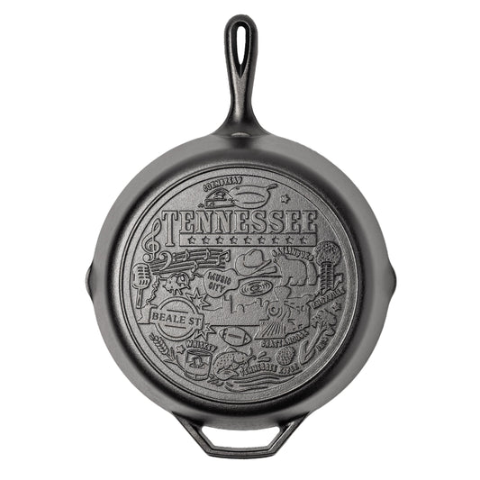 American Road Trip: 12 Inch Seasoned Cast Iron Skillet, Tennessee