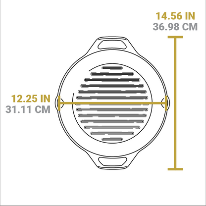 Dual Handle Cast Iron Grill Pan